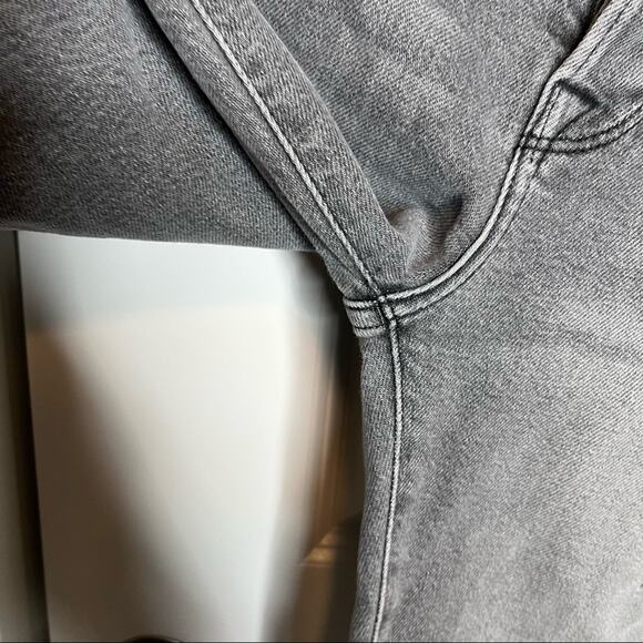 Frame Grey Distressed Le Original Raw Edge Cold Ash Relaxed Fit Jeans Size 24 - Picture 7 of 10